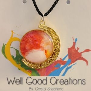 Handmade Acrylic skin Necklace